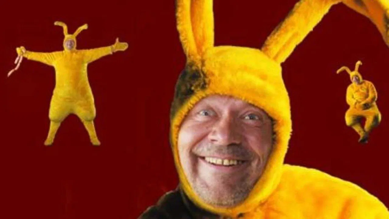 Fat Stupid Rabbit backdrop