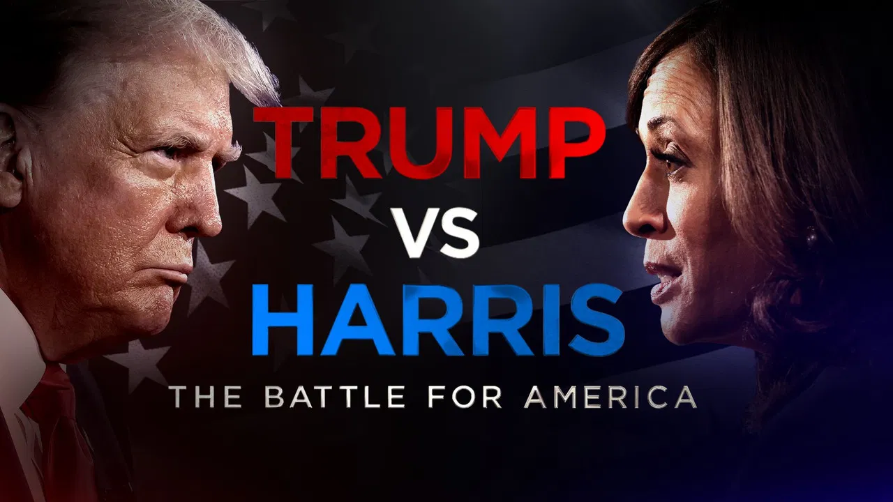 Trump vs. Harris: The Battle for America backdrop