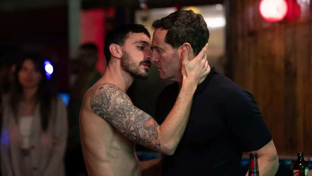 A Man Walks Down the Street backdrop