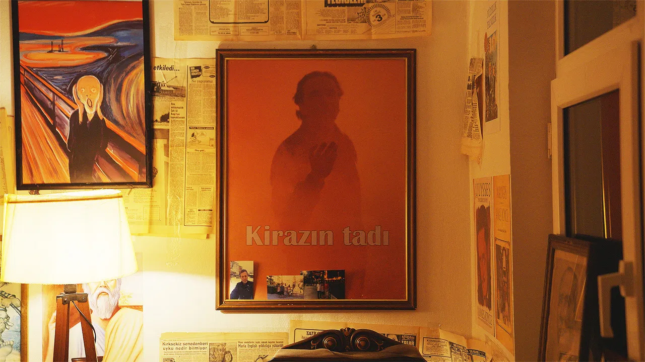 The Leaf Covered in Hoarfrost backdrop