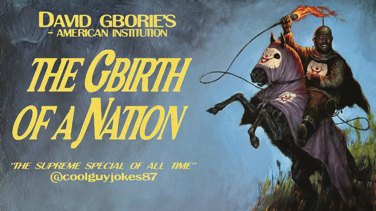 David Gborie: Gbirth of a Nation backdrop