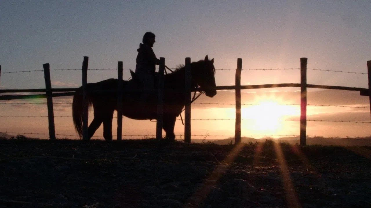 The Lone Girl backdrop