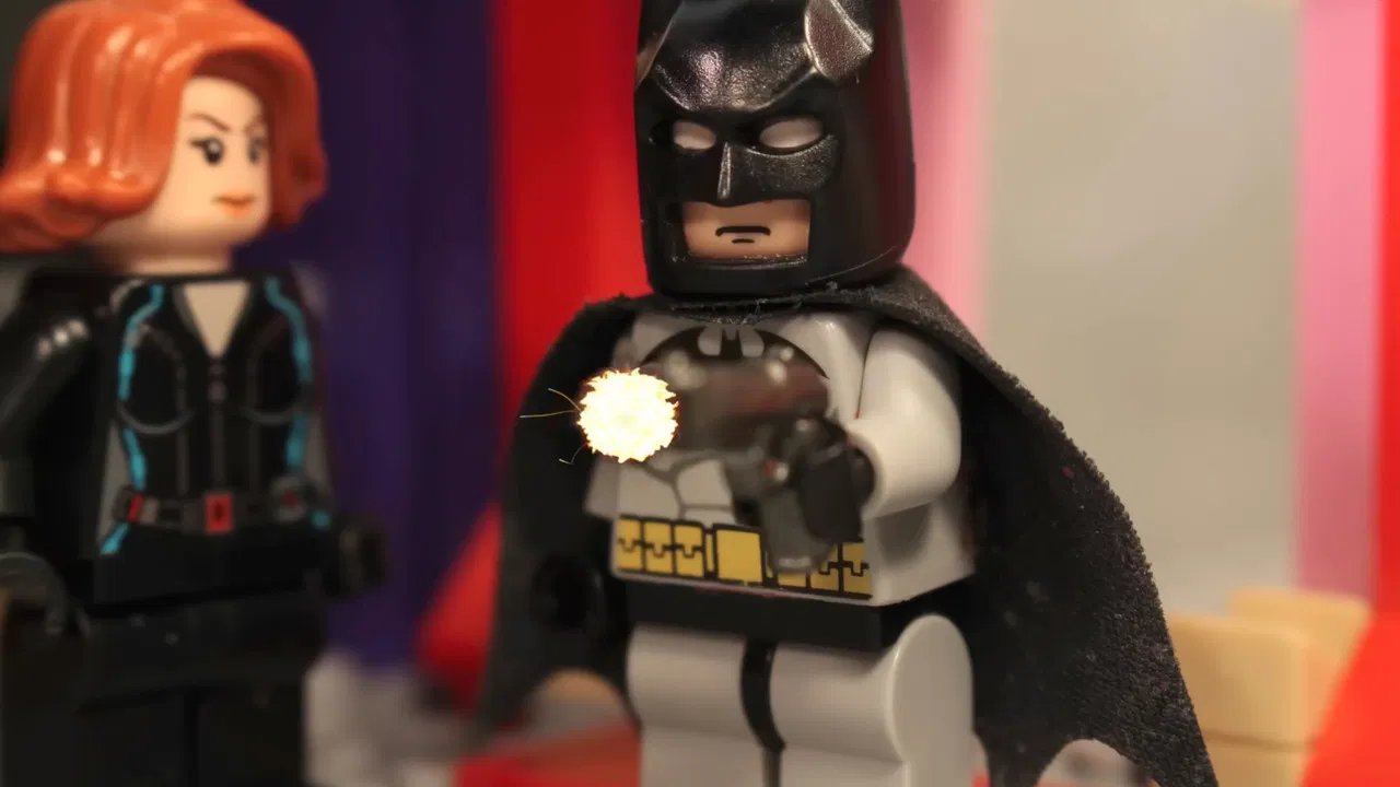 Lego Justice League vs The Avengers backdrop