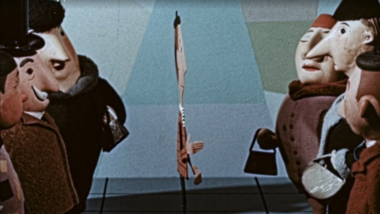 A Crime in the Street of Ventriloquist Cat backdrop