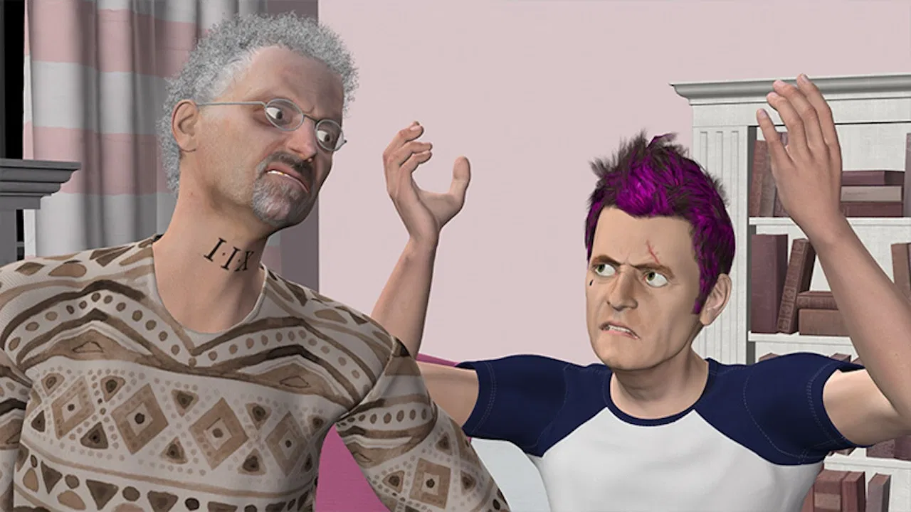 Daddy and the Big Boy backdrop