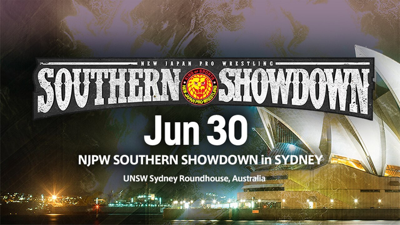 NJPW Southern Showdown in Sydney backdrop