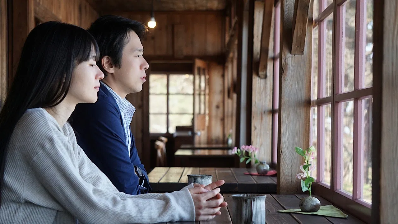 On the way to the seaside backdrop