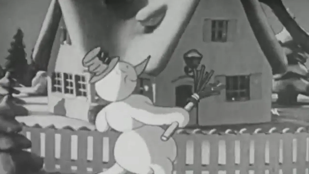 The Snowman backdrop