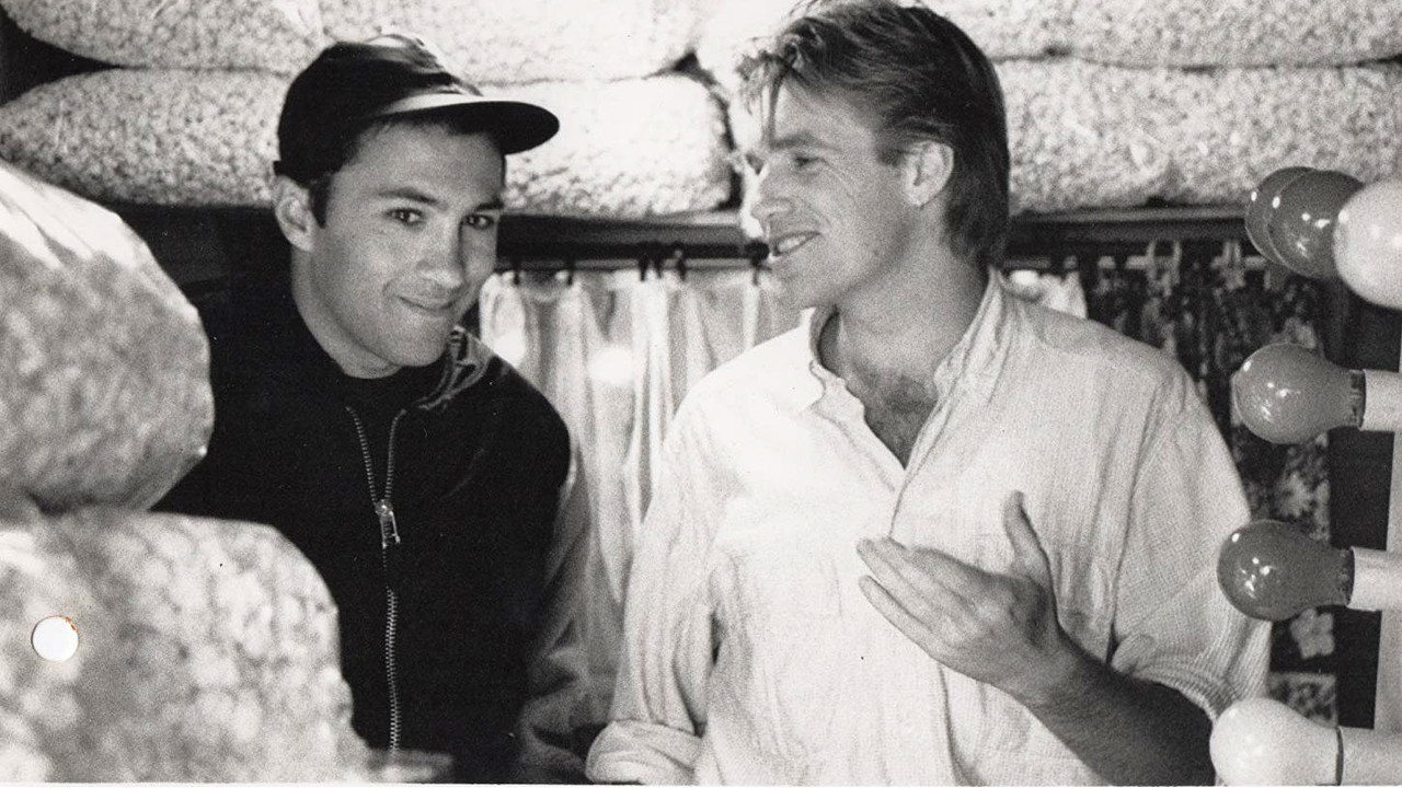 Bad News Bachelors backdrop