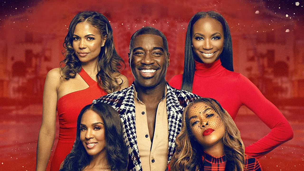 Kiss Me for Christmas backdrop