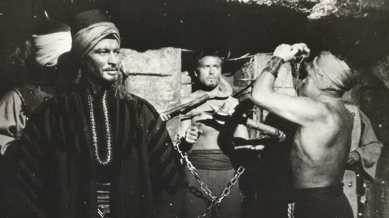 Samson Against the Sheik backdrop