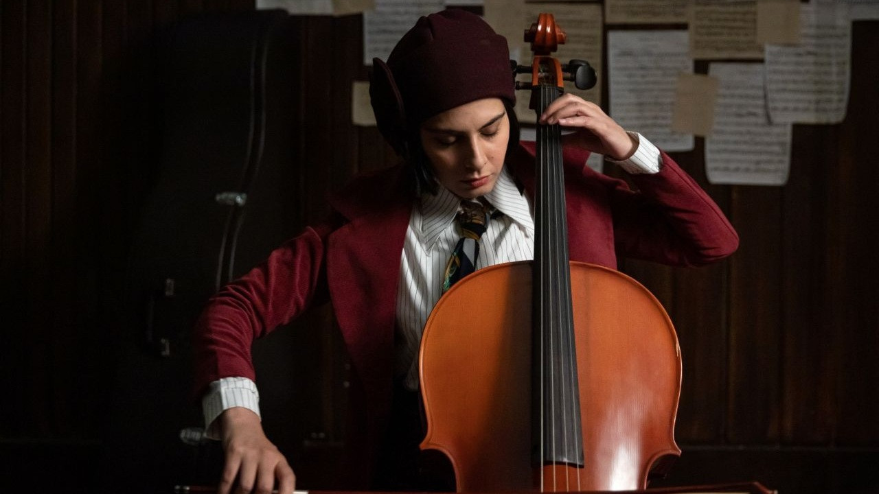 فصل آلوچه های سبز backdrop