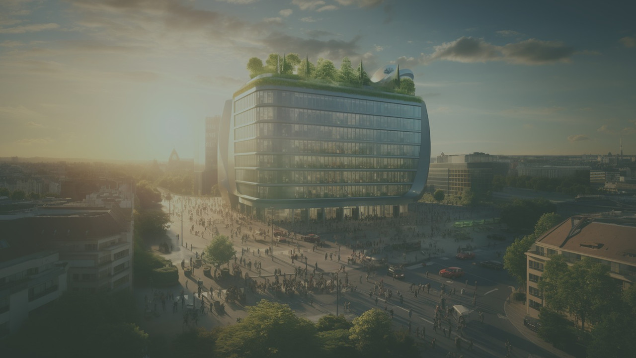 De Toekomst is Grijs backdrop