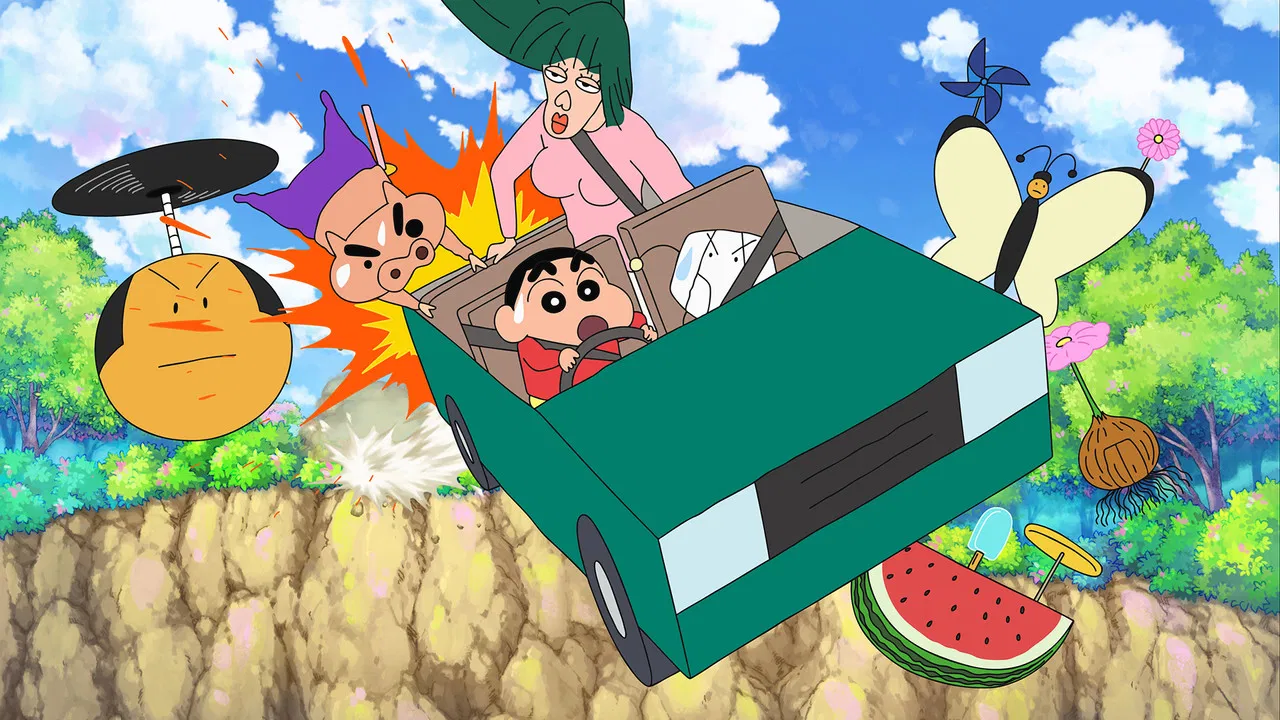 Crayon Shin-chan: Crash! Scribble Kingdom and Almost Four Heroes backdrop