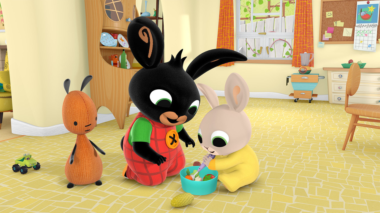 Bing and his friends in the cinema backdrop