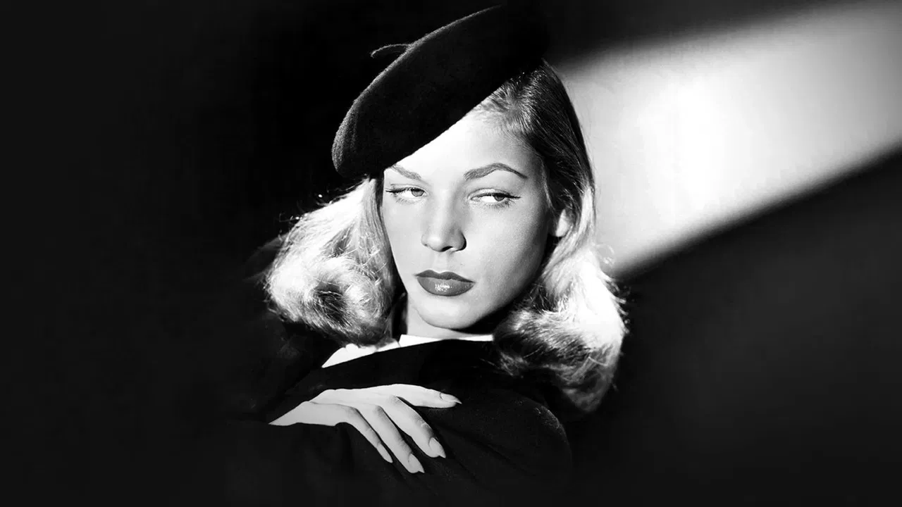 Lauren Bacall, ombre et lumière backdrop