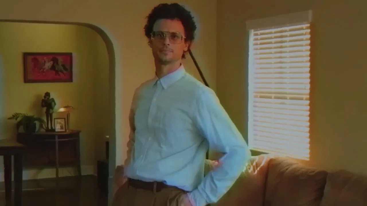 Carl's Lactation Station with Matthew Gray Gubler backdrop