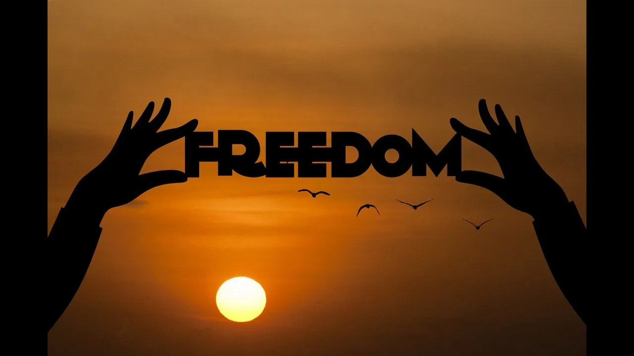 Just Be Free? backdrop