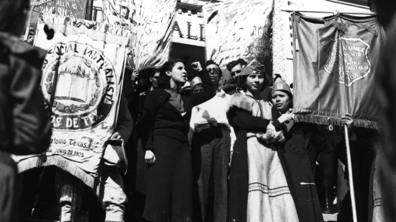 A Strike and an Uprising (in Texas) backdrop