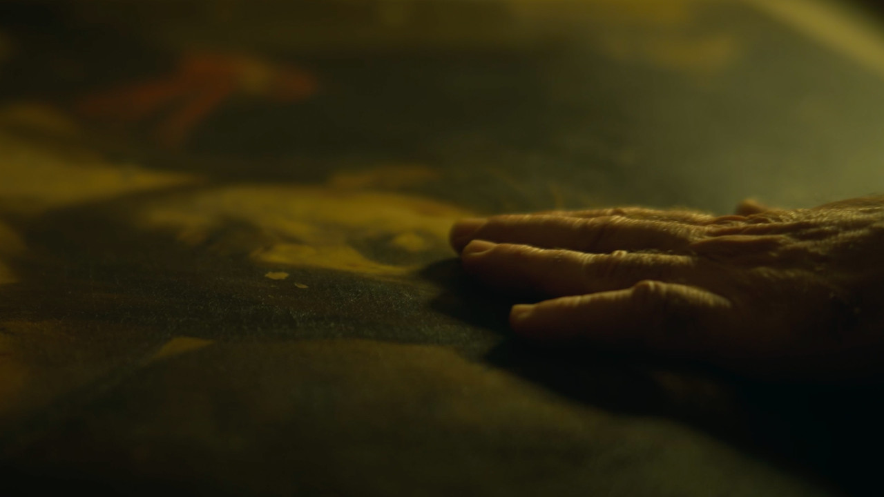 The Sleeper. The Lost Caravaggio backdrop