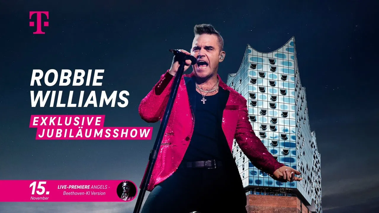 Robbie Williams Live from Elbphilharmonie backdrop