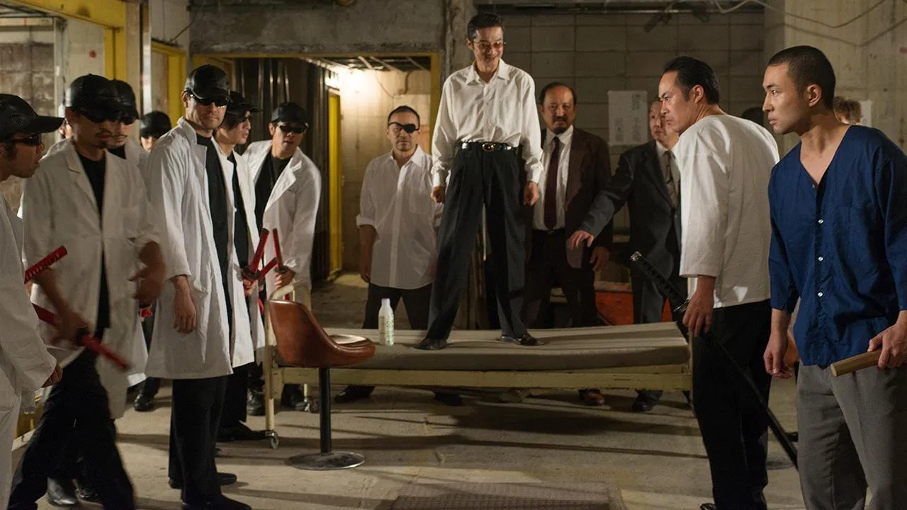 An Eye for an Eye and a Hole for a Hole backdrop