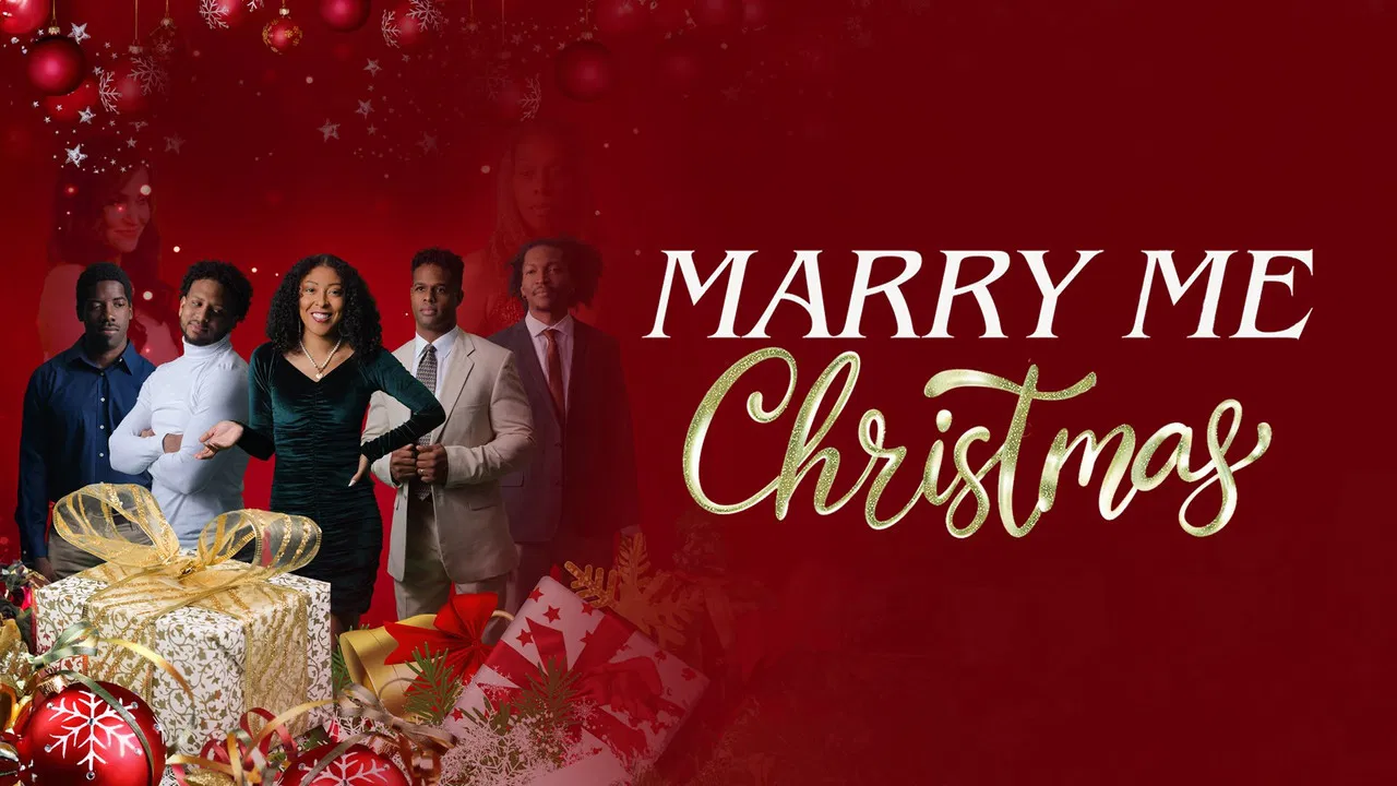 Marry Me Christmas backdrop