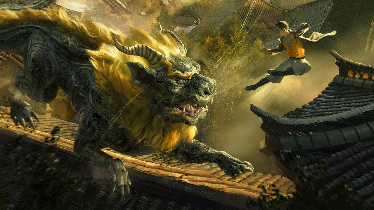 Mysterious Ancient Beasts backdrop