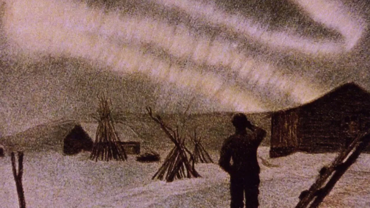 The Northern Lights backdrop