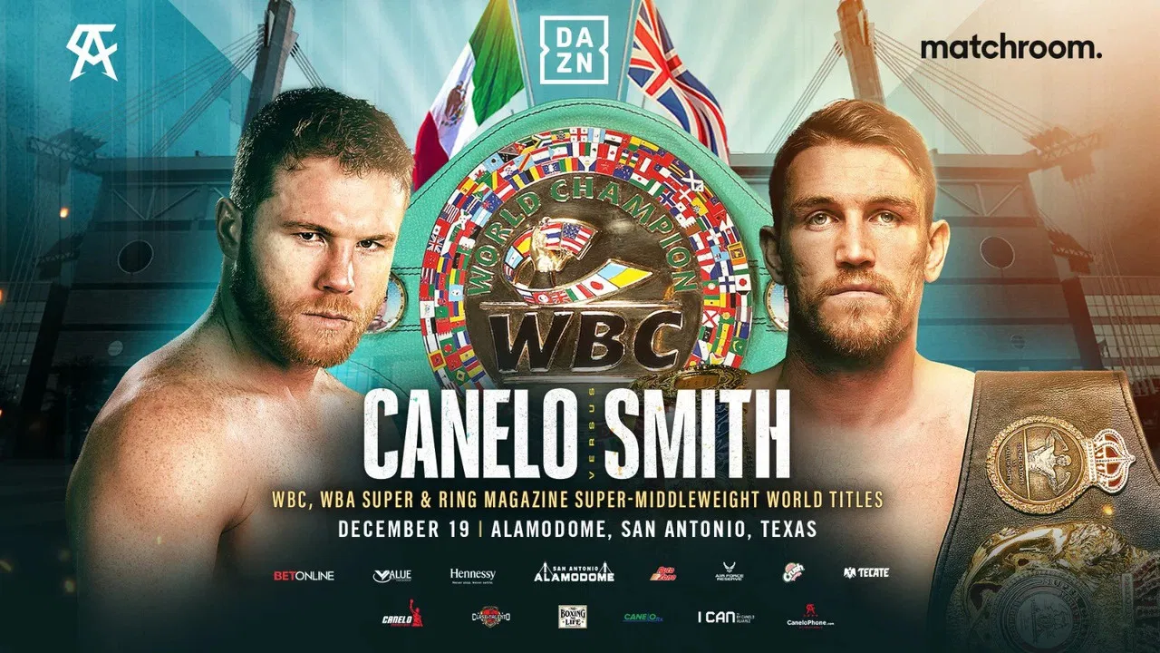 Canelo Alvarez vs. Callum Smith backdrop