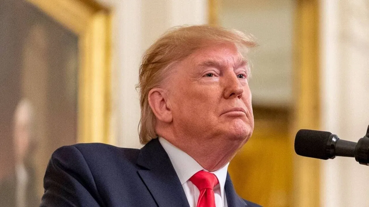 The Trump Show backdrop