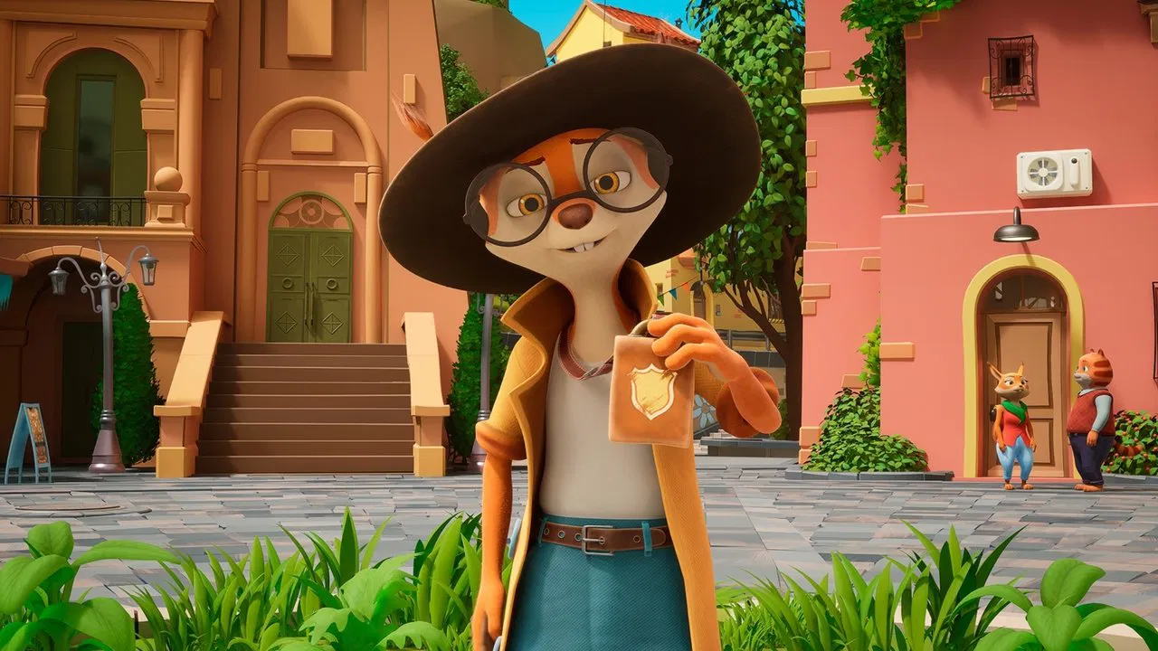 Detective Chirp & the Golden Beehive backdrop