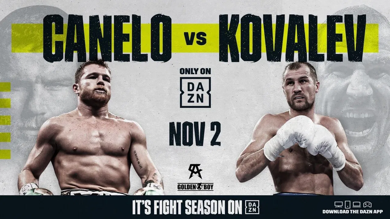Canelo Alvarez vs. Sergey Kovalev backdrop