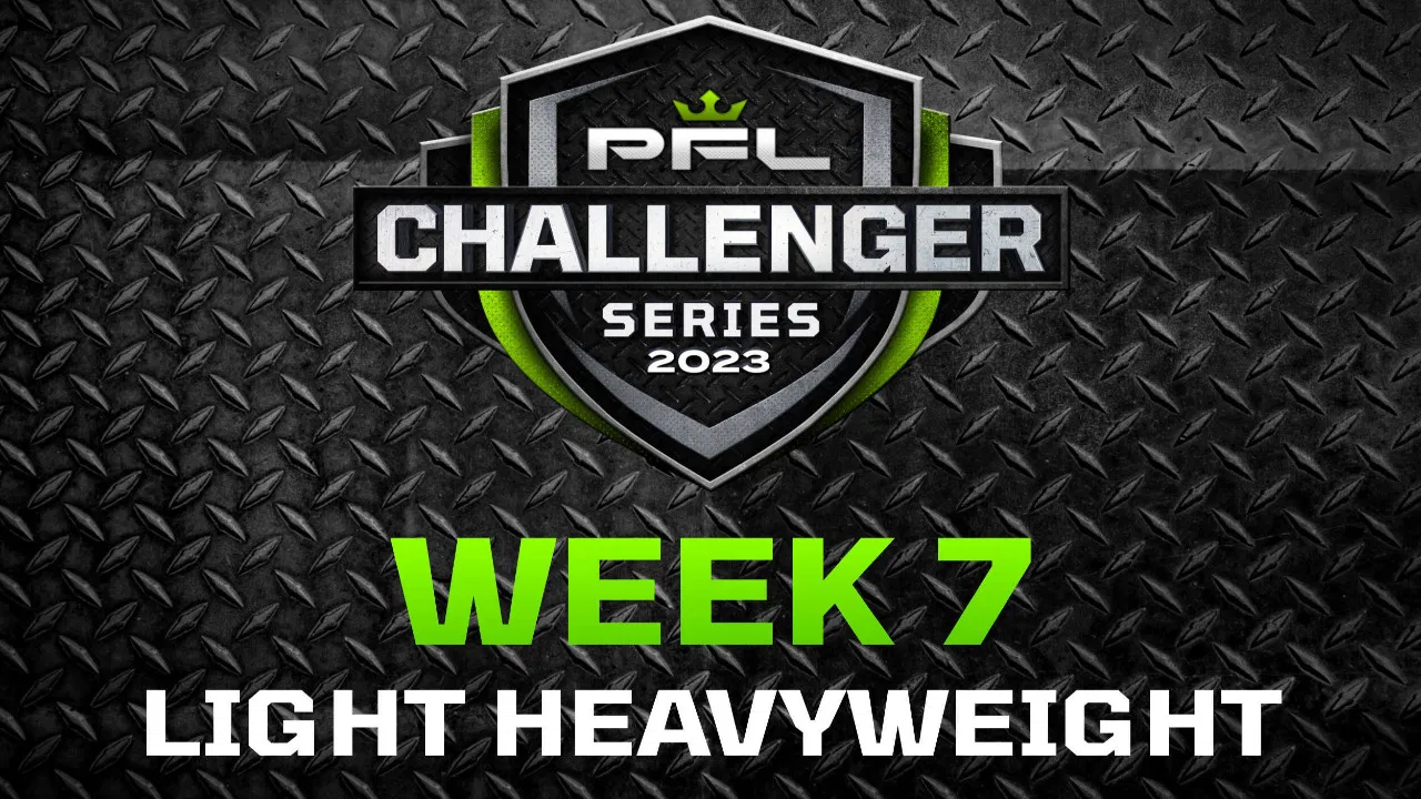 PFL 2023 Challenger Series: Week 7/Light Heavyweights - Kasanganay vs. Elsaidy backdrop