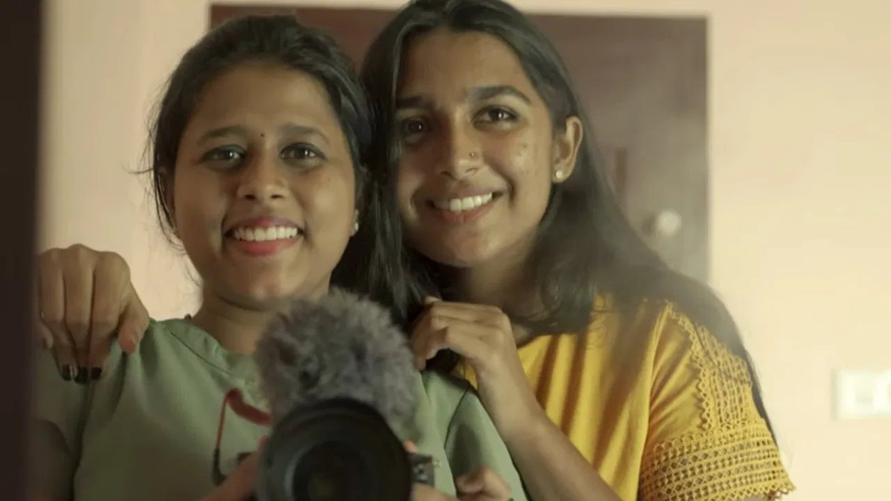 Woman With A Movie Camera backdrop