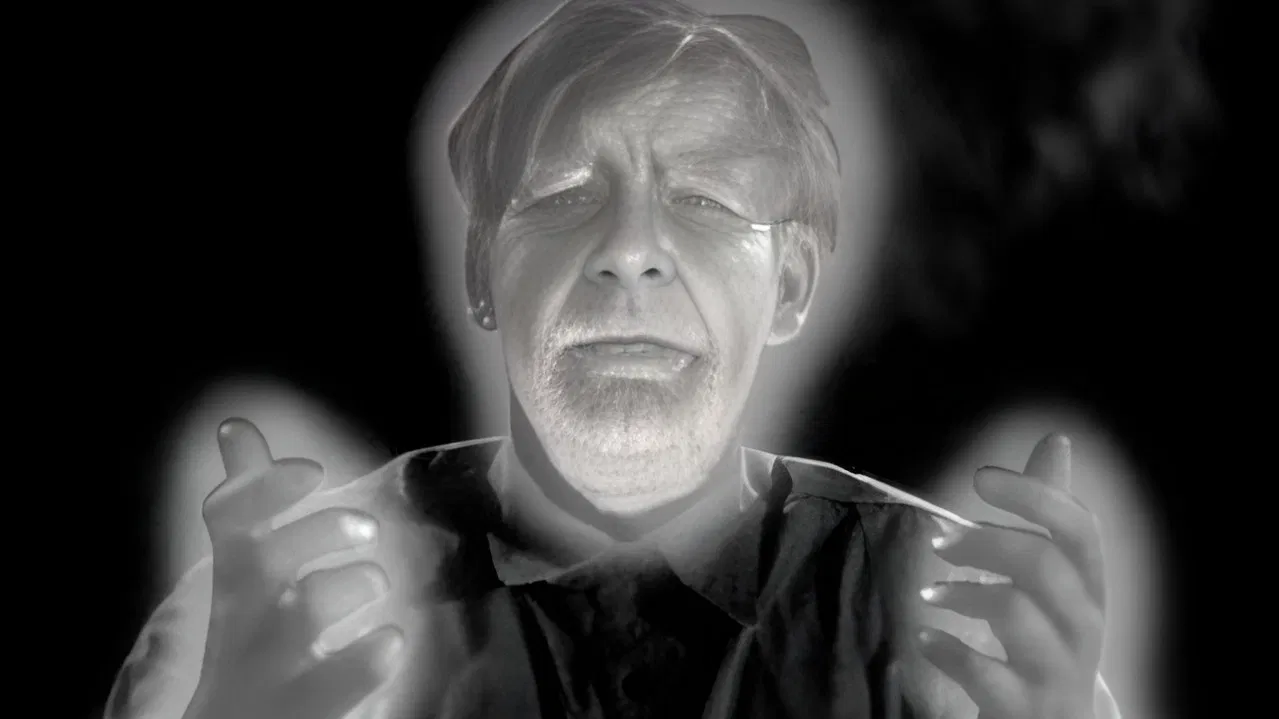 Man-Made Monster backdrop