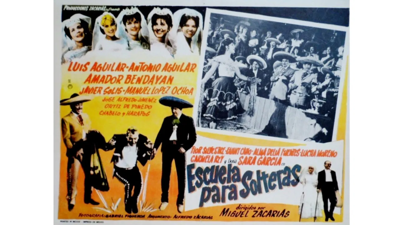 Escuela para solteras backdrop