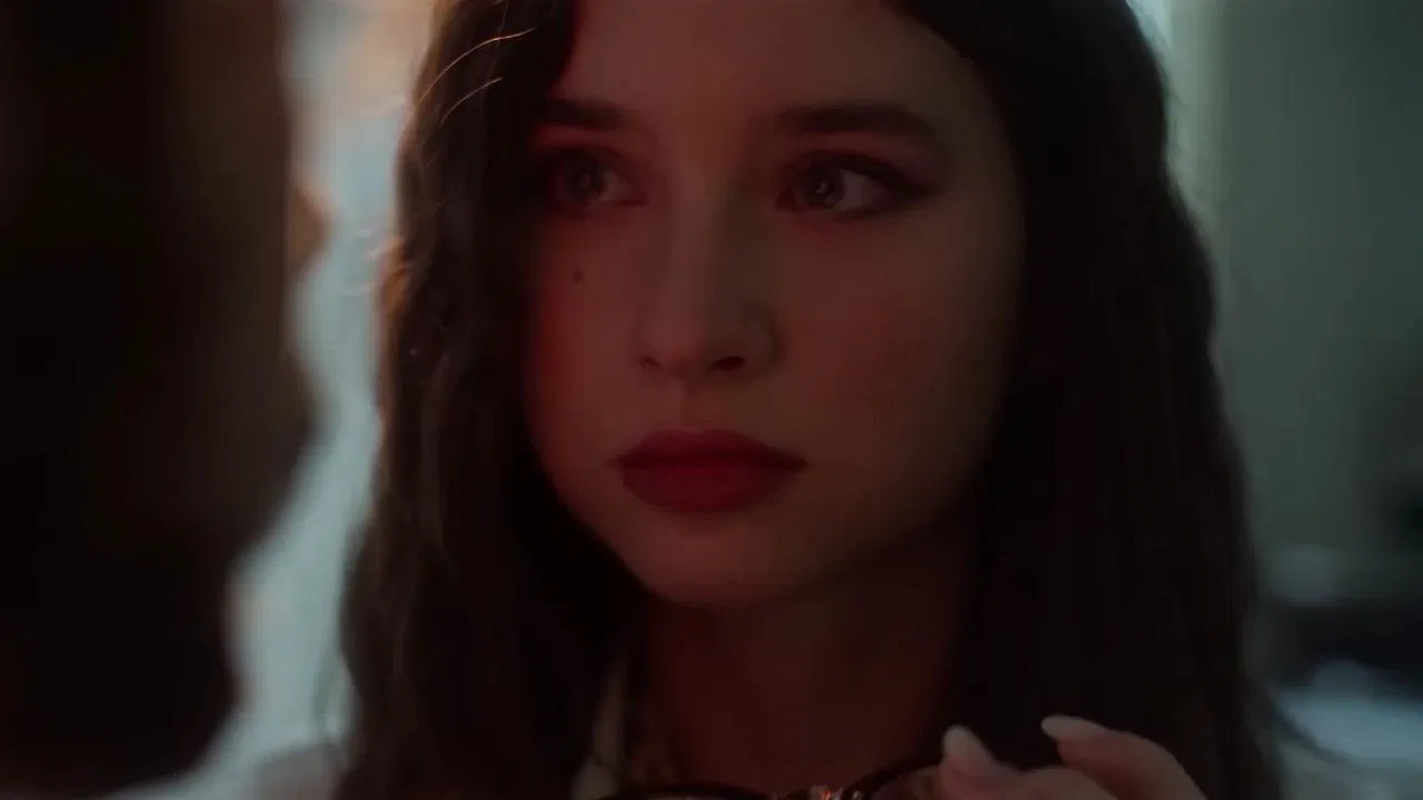 Girl with a Teddy Bear backdrop