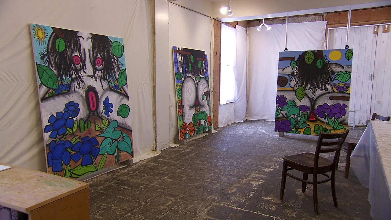 The Artist's Studio: Carroll Dunham backdrop