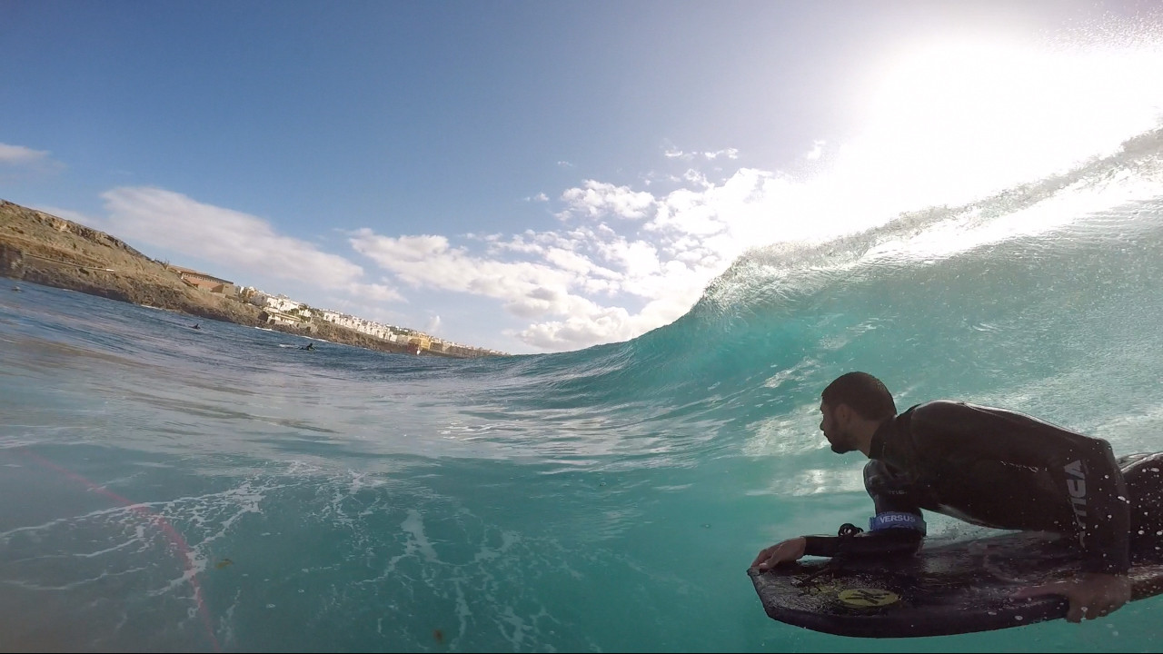 Prancha e Pé de Pato backdrop