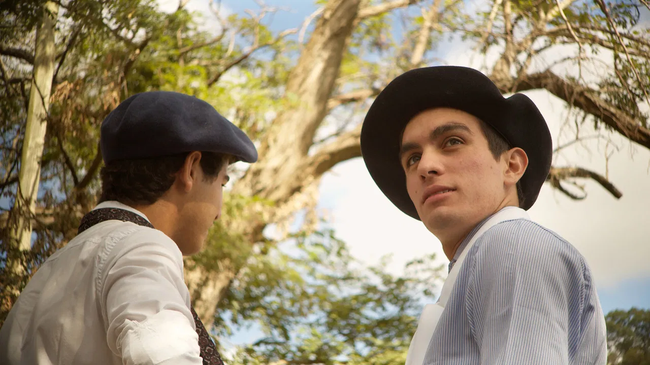 A Village Festival backdrop