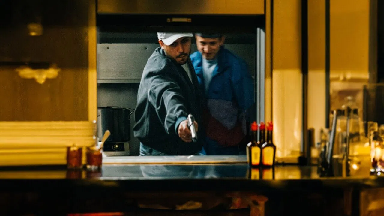 De restaurantmoord backdrop