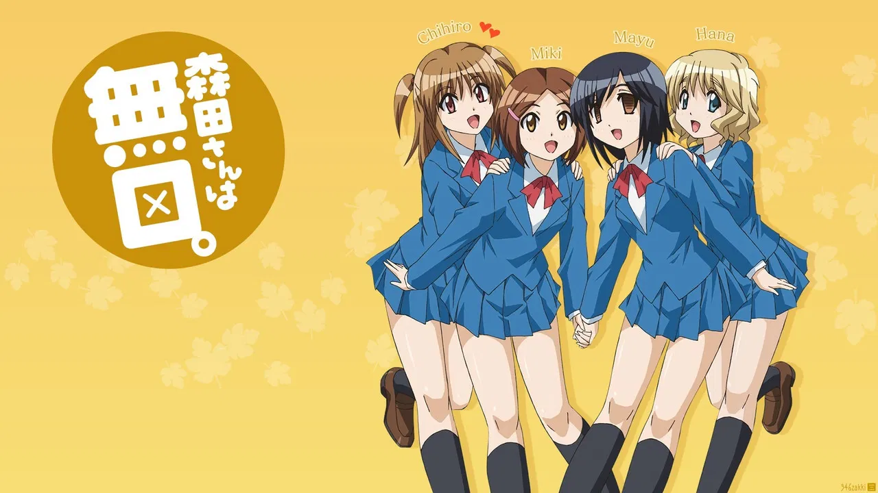 Morita-san wa Mukuchi backdrop