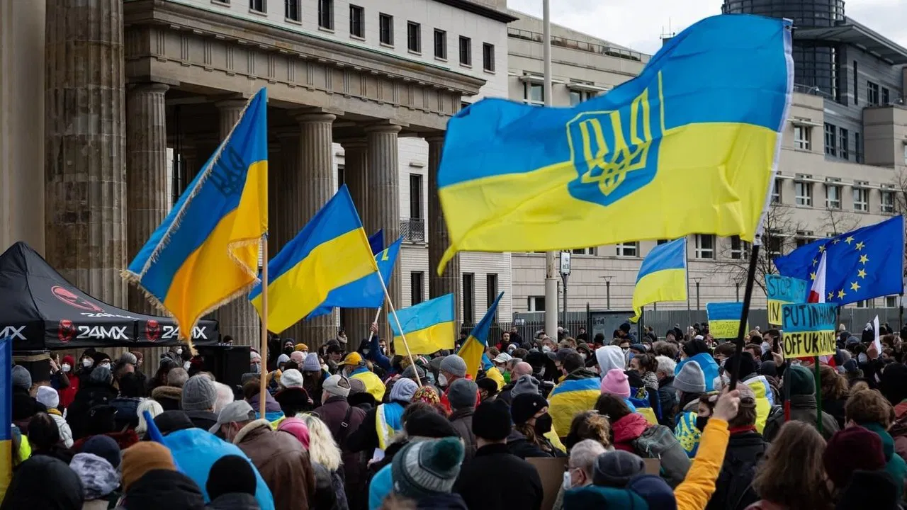 Unis pour l'Ukraine backdrop