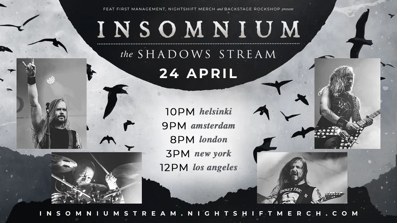 Insomnium - The Shadows Stream backdrop
