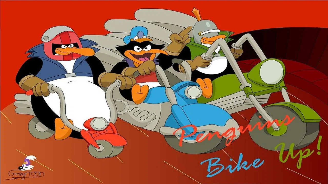 Avenger Penguins backdrop