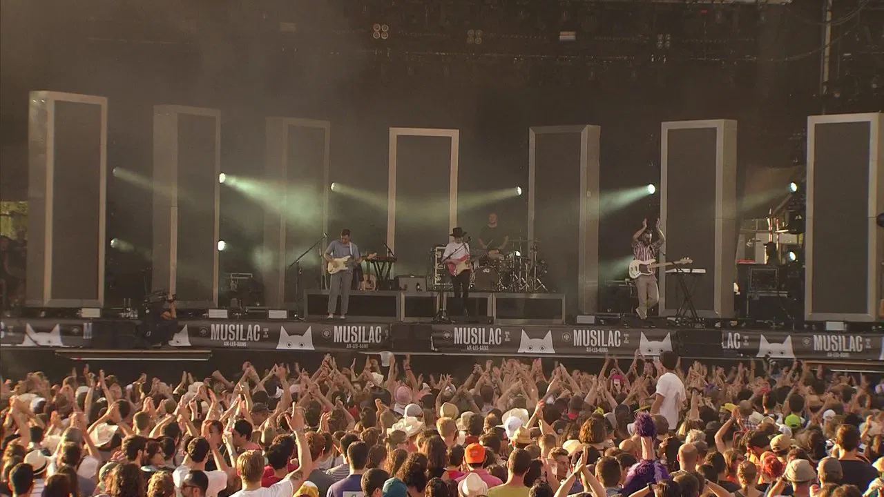 Two Door Cinema Club Live at Musilac Festival backdrop