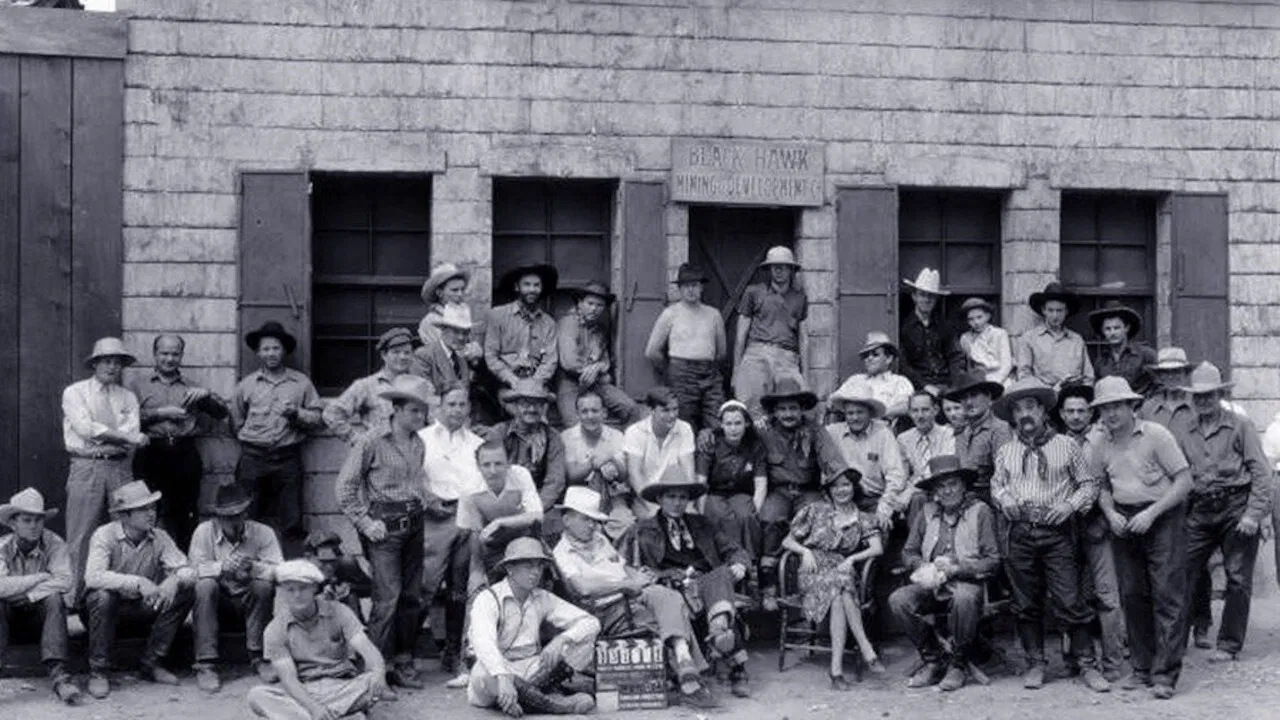 Tex Rides with the Boy Scouts backdrop