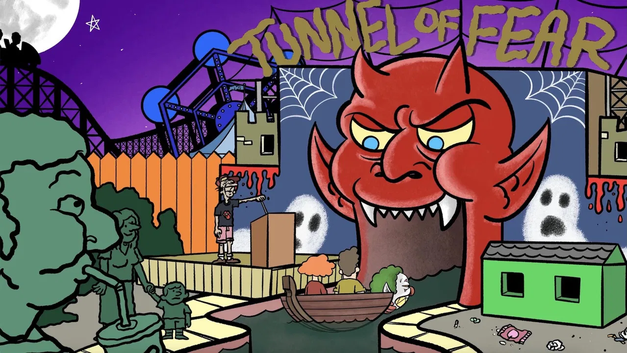 Tunnel of Fear backdrop