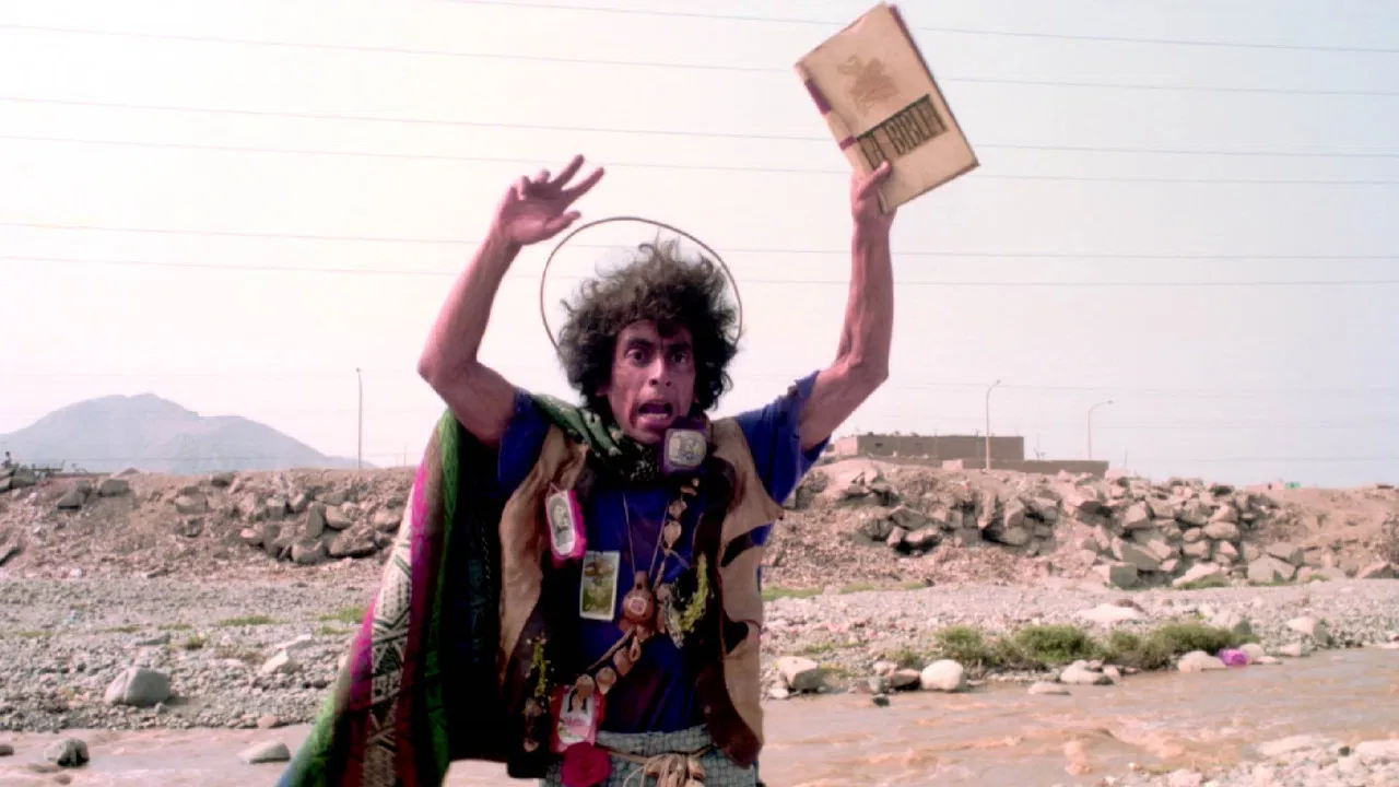 Carta del apóstol San Juaneco a la ciudad del mal backdrop